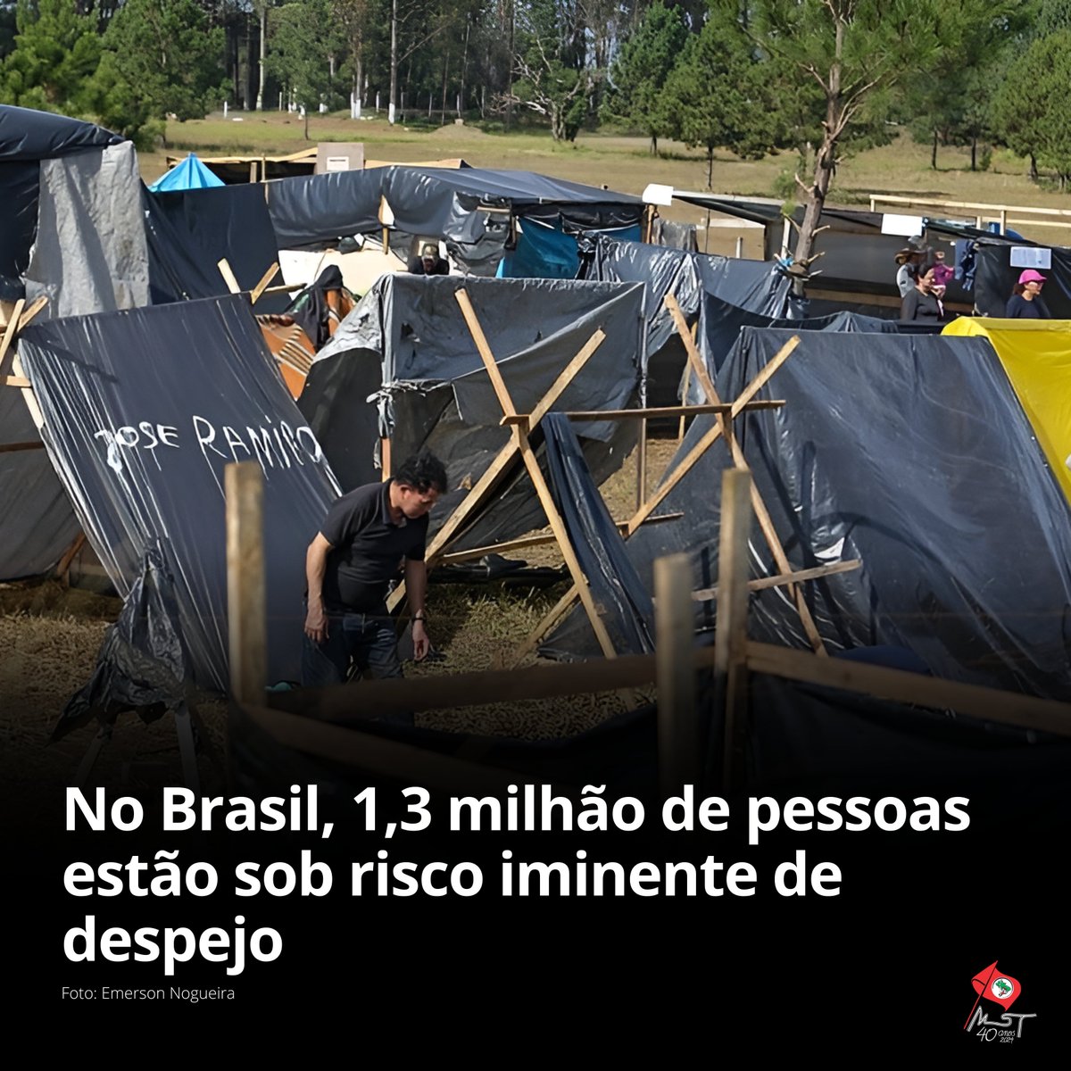 MST_Oficial's tweet photo. ‼️ Do total de pessoas despejadas e ameaçadas de remoção entre 2020 e 2024, 66% são negras e 60% são mulheres, aponta Campanha Despejo Zero. 

📲 SAIBA MAIS:  https://t.co/yhpKqCvF1P

#DespejoZero #AlertaDireitosHumanos https://t.co/HVhx4ljyPV