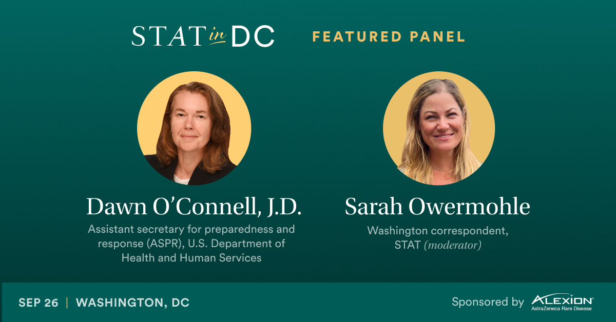 statnews's tweet photo. How do we prepare for the next pandemic? @owermohle will sit down with @HHS_ASPR. #STATinDC https://t.co/guASB9qMEw