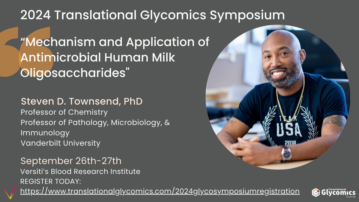 CenterGlycomics's tweet photo. Meet our Speakers!

Join us for the 2024 Translational Glycomics Symposium featuring presentations from leading authorities in the field of #Glycoscience🟦🟢🟪🟡 #glycomics #translationalglycomics #symposium #humanmilkoligosaccharides

REGISTER TODAY:
https://t.co/ognDq3IcN2 https://t.co/MM7LWQJ9ol