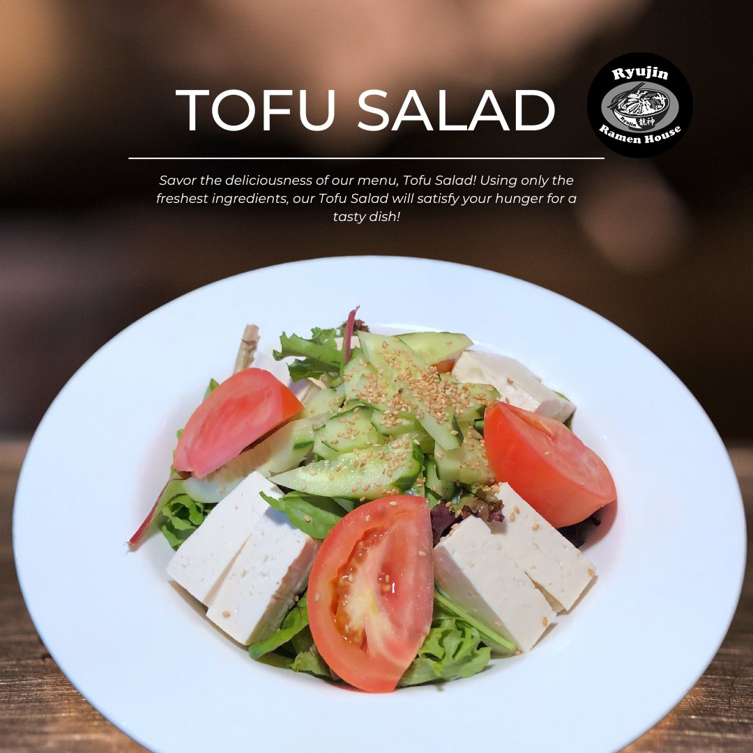 ryujin_ramen's tweet photo. Fuel your day with the refreshing and flavorful Tofu Salad from Ryujin 🥗❤️

Order online now at https://t.co/wo0Nb9EIkh

#ryujin #sacramento #Sacramento365 #SaladPerfection #RyujinFlavors https://t.co/QdUYxEW25R