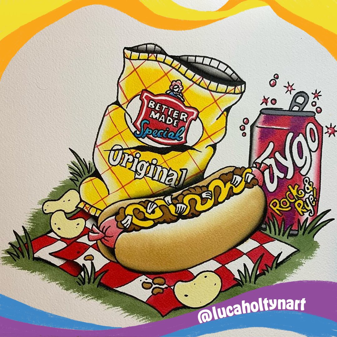 Faygo's tweet image. The official lunch combo of Detroit. #IYKYK #Coneydog #BetterMade #Faygo #Detroit