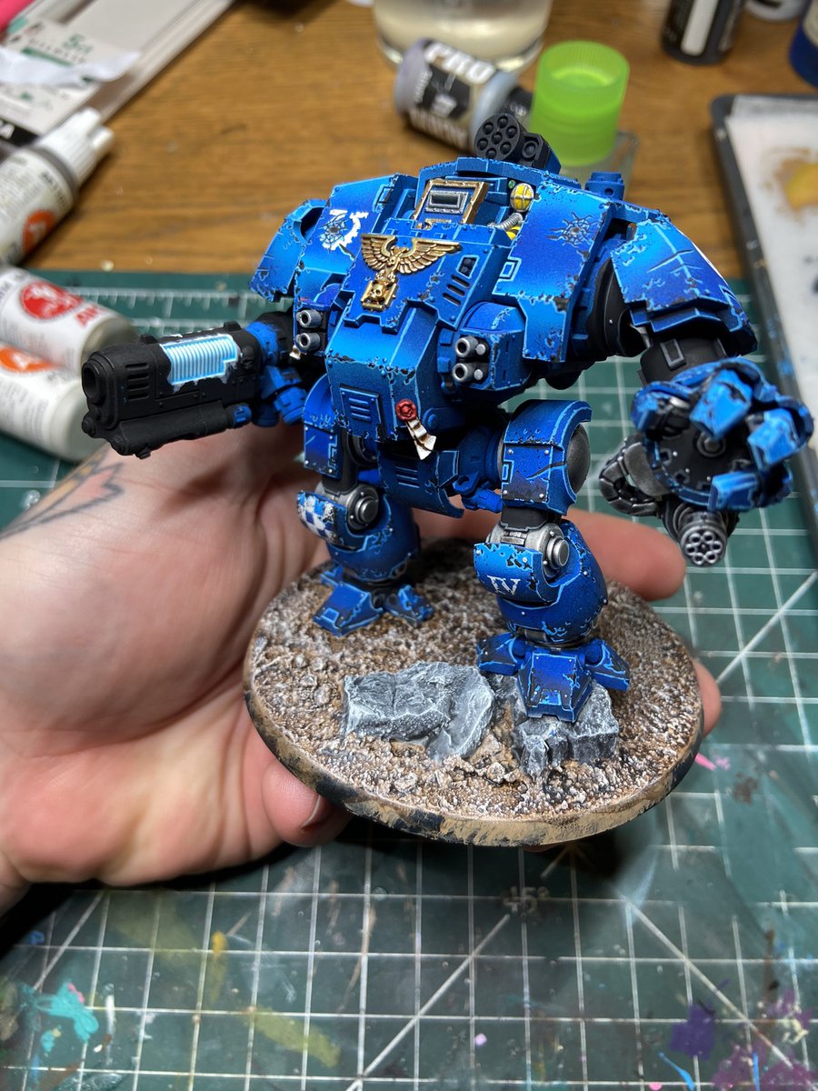 tykhofmann's tweet photo. @warhammer Finally nearing completion on this redemptor dreadnaught after months of work https://t.co/zXPA9Ale3D