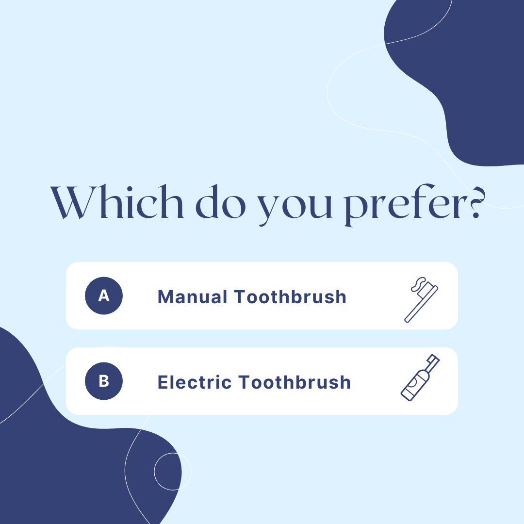 MainStDental_'s tweet photo. Which do you prefer for your smile care: manual or electric toothbrush? Let us know your favorite! No matter your choice, Main Street Dental Smiles is here to help you maintain a healthy, bright smile. 😁🦷 #ToothbrushTalk #OralCare #MainStreetSmiles https://t.co/gOGsPe39bw