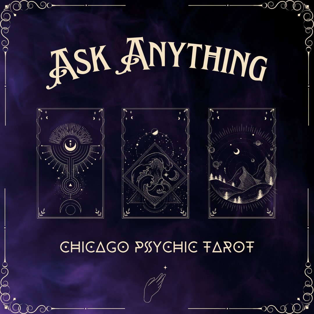 Psychic_Chicago's tweet photo. Unlock the secrets of your future with a tarot reading! 🌟✨ Discover insights that will guide your path. Book your session today. 

#ChicagoPsychicAndTarotCards #LakeviewPsychic #TarotCards #PalmReadings #PsychicReadings #AstrologyReadings https://t.co/4oVUhP7BSr