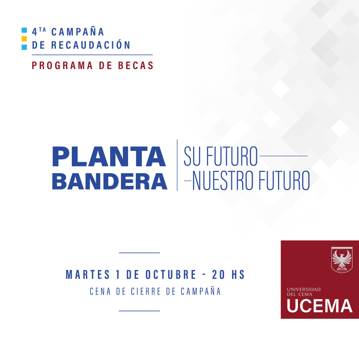 edzablotsky's tweet photo. Estamos orgullosos de anunciar el lanzamiento de la 3° Cena de Recaudación de Fondos, que tendrá lugar el 01/10 en La Rural.
Los invito a formar parte de esta iniciativa que impulsa el crecimiento de nuestros jóvenes y el futuro de la Argentina.
https://t.co/QgbyEmwq6z https://t.co/rixZb8w3gY