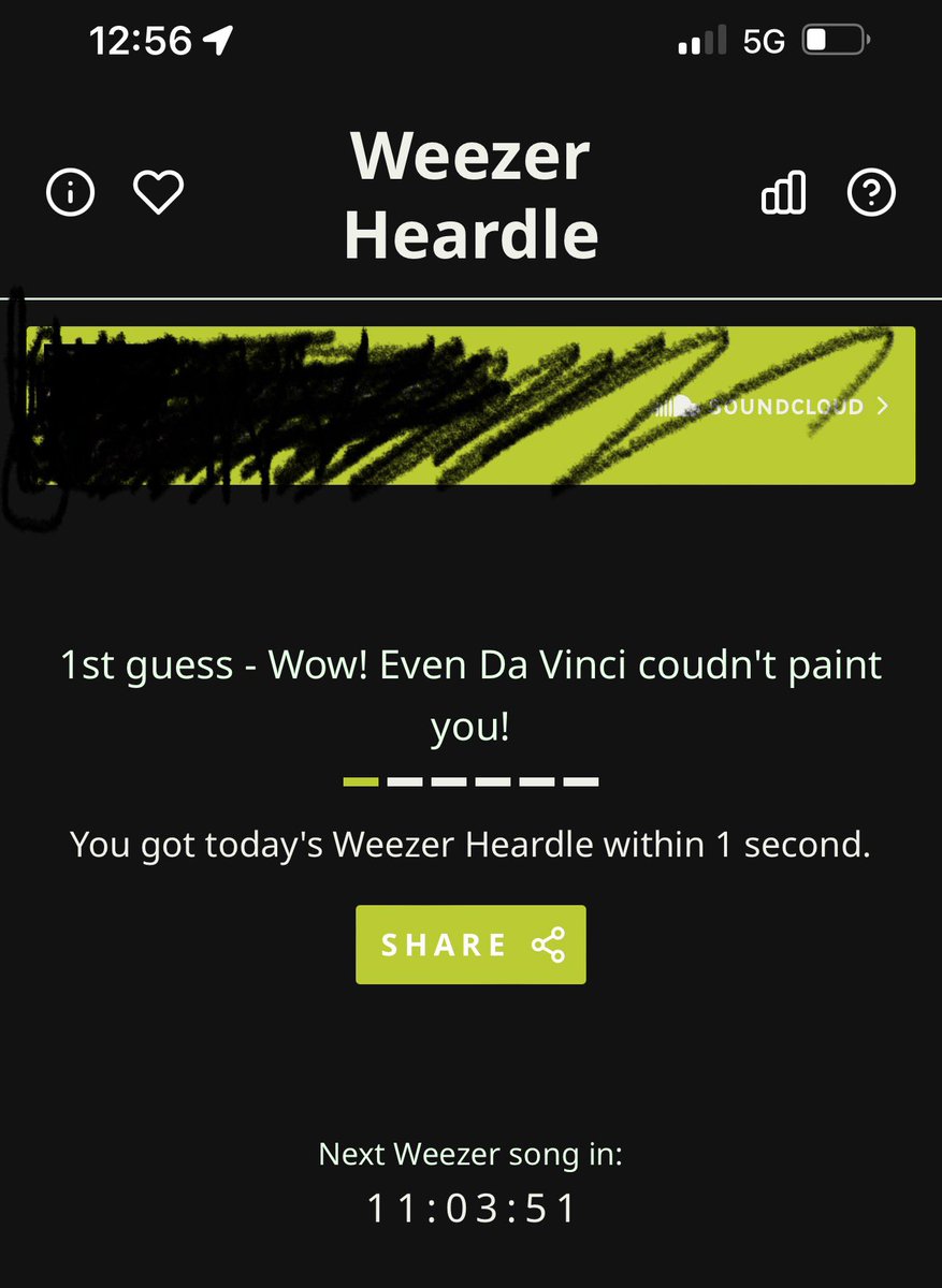_LastCall4Lunch's tweet photo. @Weezer @Weezerpedia #weezerheardle  How did I get that?! https://t.co/6bmEOoFoBJ