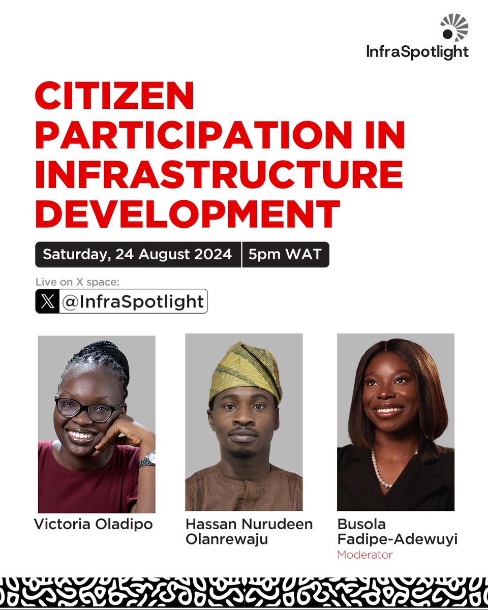 📢 10 days to our first event!

Join us in an online conversation to learn more about your role as a citizen and how you can get involved. 

#ForAfrica
#SDG9