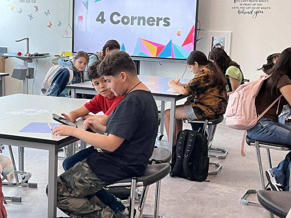 Love seeing students interact even if they have to use google translate to help each other! #KMSCougarPRIDE