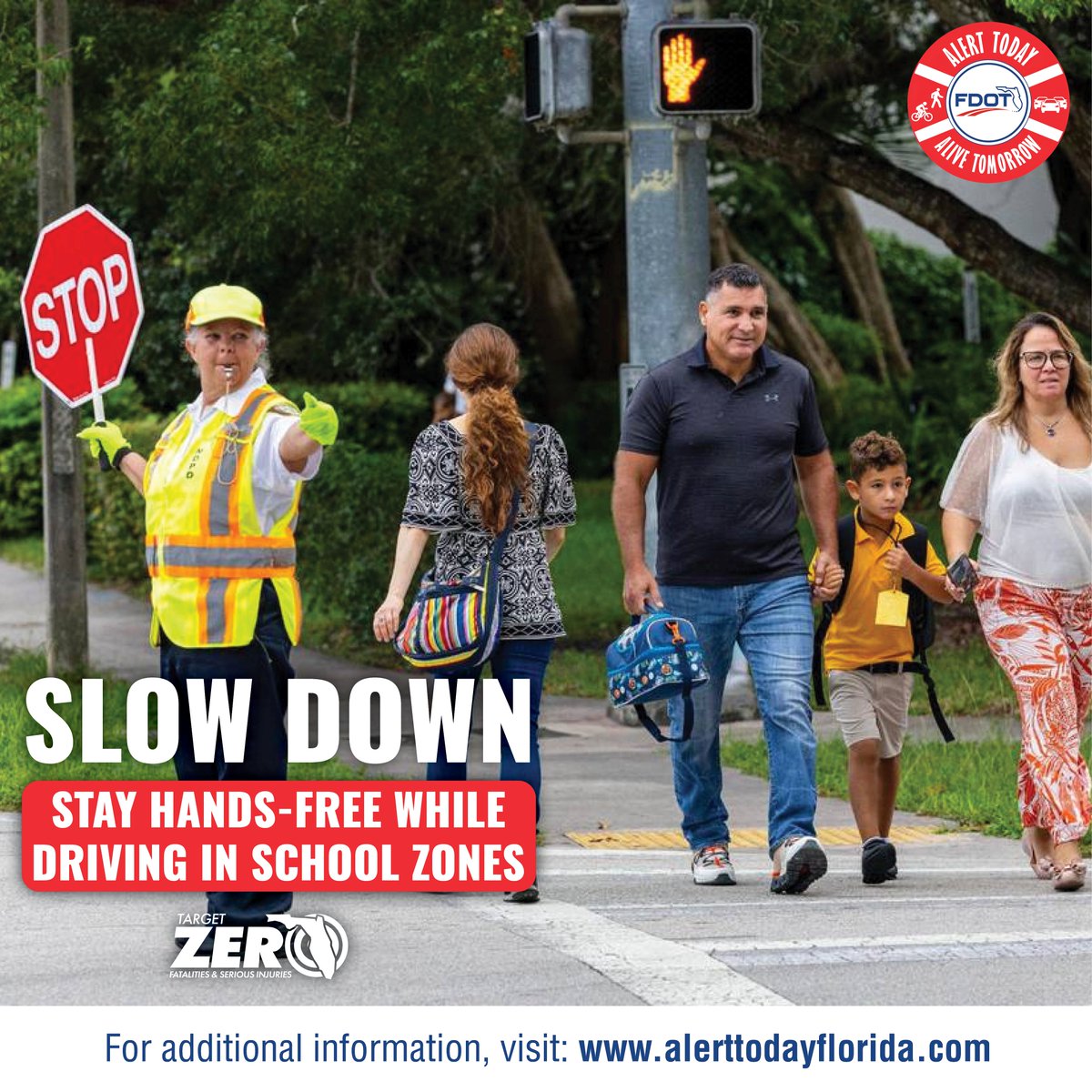 MiamiBeachNews's tweet photo. . @MDCPS will be back in session tomorrow, Thursday, August 15. Stay hands free and always slow down while driving in school zones. Let's keep our kids safe. #AlertTodayFlorida https://t.co/gTQdB83VMc