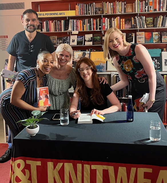 Susan Shapiro (@susanshapironet) on Twitter photo Congrats to my awesome class speakers <a href="/Independent/">The Independent</a>'s <a href="/h0llyb4xter/">Holly Baxter</a> & <a href="/esquire/">Esquire</a>'s <a href="/adriennemwest/">Adrienne Westenfeld</a> for the great 📙🚀
of Holly's hilarious <a href="/HarperCollins/">HarperCollins</a> debut novel CLICKBAIT at <a href="/ptknitwear/">P&T Knitwear | Books and Podcasts</a> with my former students <a href="/swinny444/">Sarah Swinwood</a> Sameer & Vanetta! Congrats to my awesome class speakers <a href="/Independent/">The Independent</a>'s <a href="/h0llyb4xter/">Holly Baxter</a> & <a href="/esquire/">Esquire</a>'s <a href="/adriennemwest/">Adrienne Westenfeld</a> for the great 📙🚀
of Holly's hilarious <a href="/HarperCollins/">HarperCollins</a> debut novel CLICKBAIT at <a href="/ptknitwear/">P&T Knitwear | Books and Podcasts</a> with my former students <a href="/swinny444/">Sarah Swinwood</a> Sameer & Vanetta!