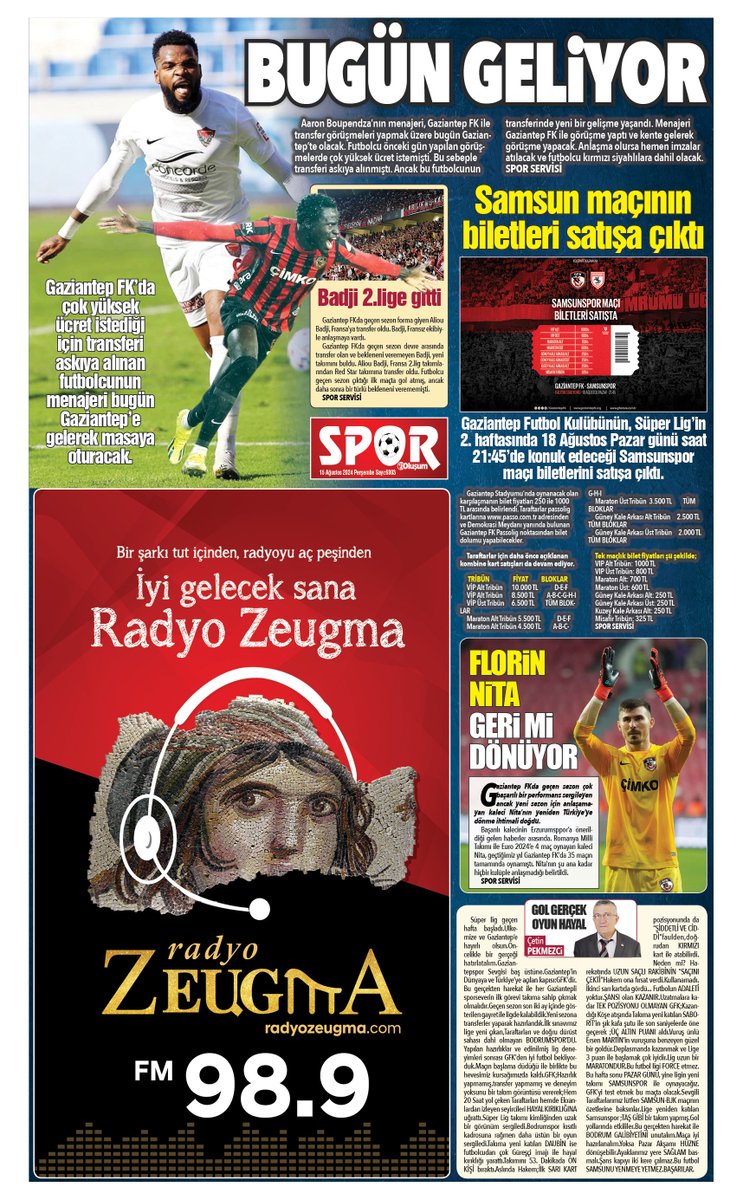 gaziantepolusum's tweet photo. Gazetemizin tüm sayfalarını aşağıdaki E-Gazete linkini tıklayarak takip edebilirsiniz.
https://t.co/OJK7kU8bIt https://t.co/UBsr6kRS3m