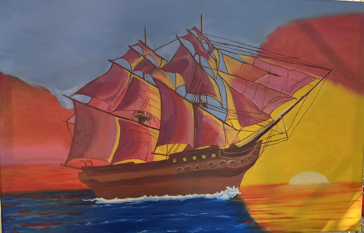 My recent 18” by 24” oil painting on canvas.