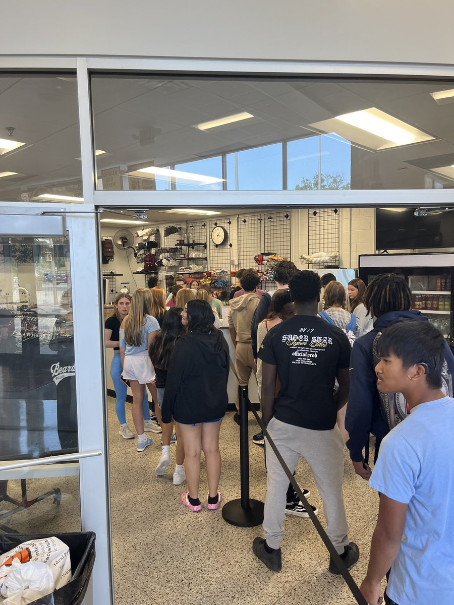 The new school store is a hit! That strawberry twist is 🔥!