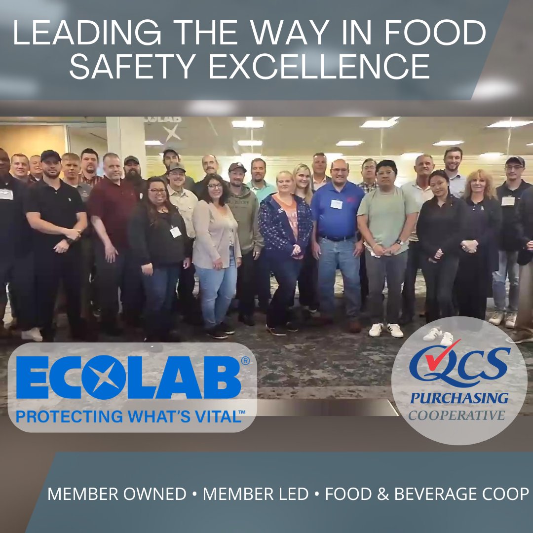 qcs_purchasing's tweet photo. Two weeks ago, QCS members participated in the Ecolab Sanitation Food Safety Workshop. This event highlighted the power of collaboration &amp; the educational value of being part of QCS. Thank you to Ecolab for hosting this event &amp; for providing essential resources to our members. https://t.co/ncVDhTHLiX