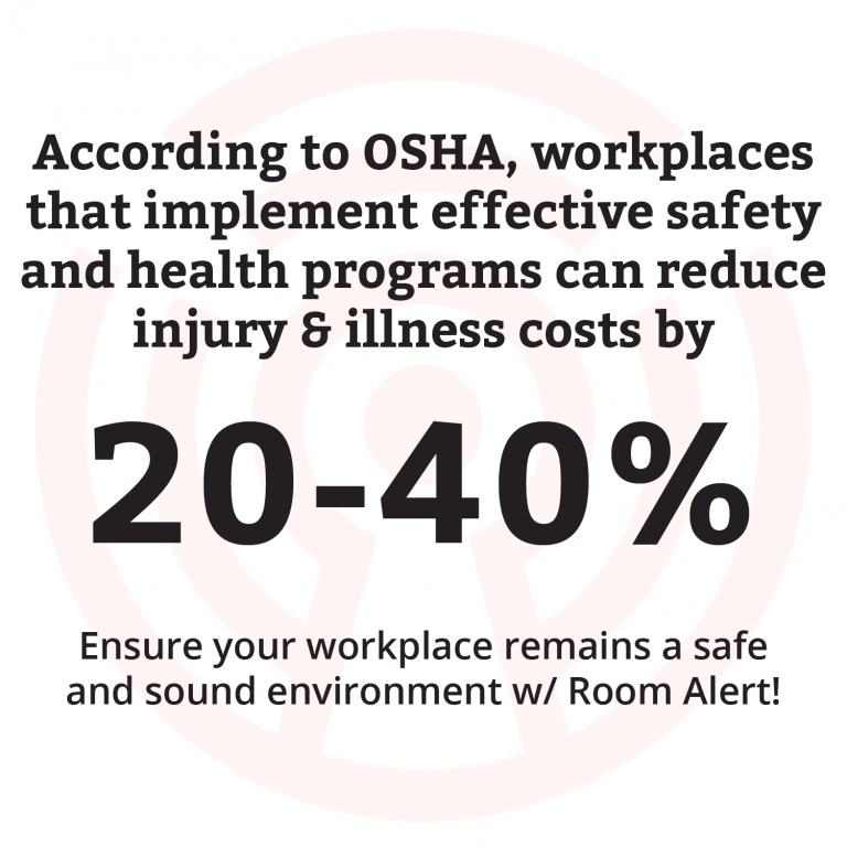 RoomAlertHQ's tweet photo. Integrating Room Alert into your safety programs can significantly enhance workplace safety during @OSHA_DOL Safe & Sound Week and beyond! #SafeandSoundWeek #OSHA #RoomAlert https://t.co/lDvsl2BysJ https://t.co/QPU3OdZn53