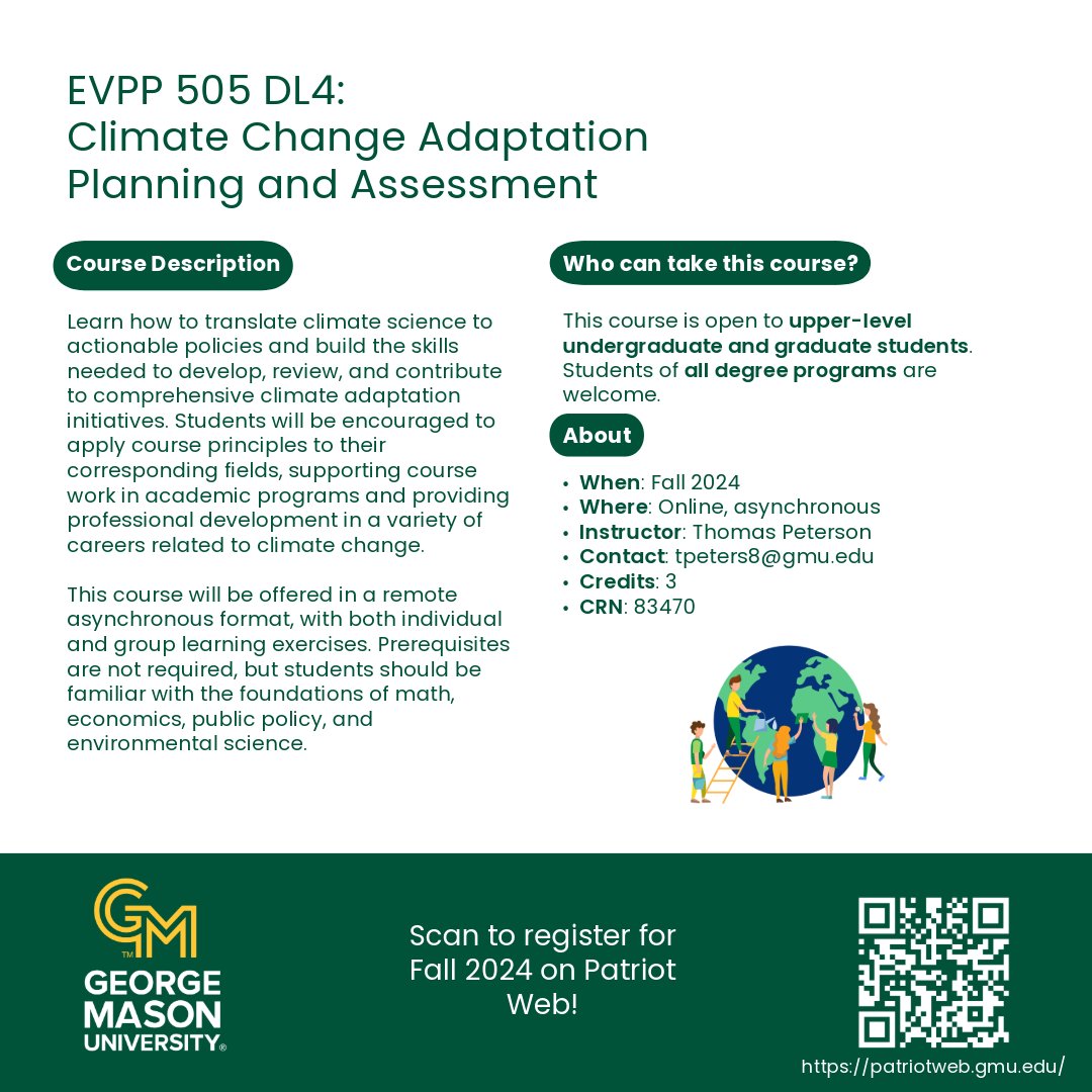 Mason Institute for a Sustainable Earth (@georgemasonise) on Twitter photo Check out this new course at George Mason! <a href="/Mason_UEd/">Undergrad Ed @ Mason</a> <a href="/MasonGradEd/">Graduate Division at GMU</a> <a href="/MasonEngGrad/">Mason College of Engineering and Computing Grad</a> <a href="/ESPMasonGSA/">ESP Graduate Student Association GMU</a> <a href="/sustainMASON/">George Mason University Sustainability</a> Check out this new course at George Mason! <a href="/Mason_UEd/">Undergrad Ed @ Mason</a> <a href="/MasonGradEd/">Graduate Division at GMU</a> <a href="/MasonEngGrad/">Mason College of Engineering and Computing Grad</a> <a href="/ESPMasonGSA/">ESP Graduate Student Association GMU</a> <a href="/sustainMASON/">George Mason University Sustainability</a>