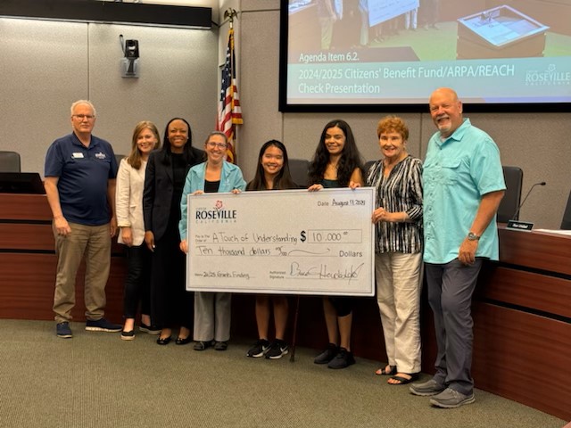 We're thrilled to share that ATOU has once again been awarded a $10K grant from the City of Roseville &amp; the Citizens Benefit Fund. Their support empowers us to keep spreading our message of understanding, compassion, empathy, respect &amp; inclusion throughout the Roseville Schools.