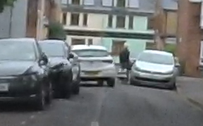 Will squeeze through any gap no matter how inappropriate to save five seconds. Must be so stressful to live that way.