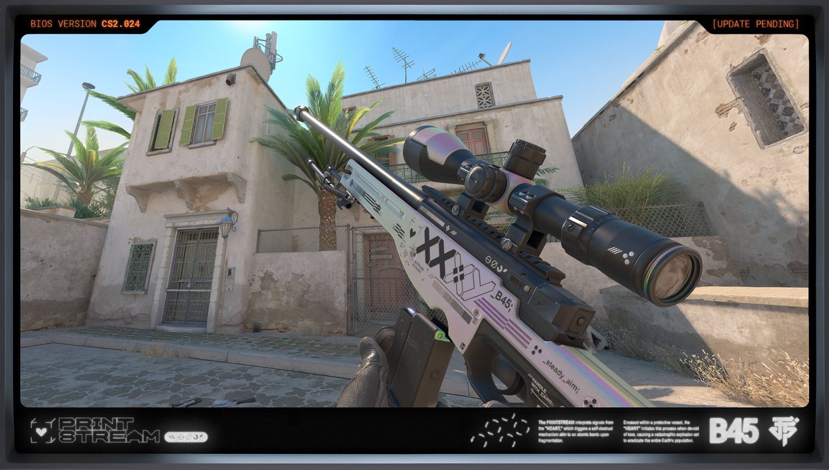 Ozzny_CS2's tweet photo. The creator of the 'Printstream' skins announced he re-made all the already in-game skins with the new weapon models & the Pearlescent effect fixed 💎

He also announced the AWP & AK-47 Printstream 👀