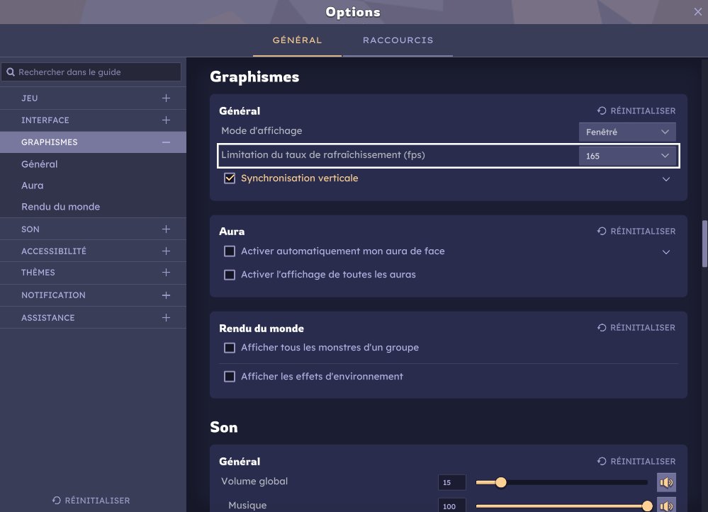 Vous pouvez désormais régler vos fps directement dans l'onglet "Graphismes" de #DofusUnity