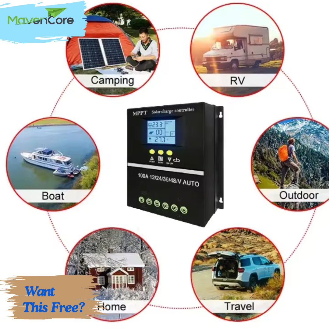 MavenCOREnet's tweet photo. Which #Solar Charge Controller are you using? 
If you are yet to try MPPT charge controllers, you are missing out (i.e. Some of the #solarpower your panels are producing may be going to waste)
MavenCORE has #free charge controllers to give away, you should https://t.co/SP0tyITjRS https://t.co/8duDR3bR2d