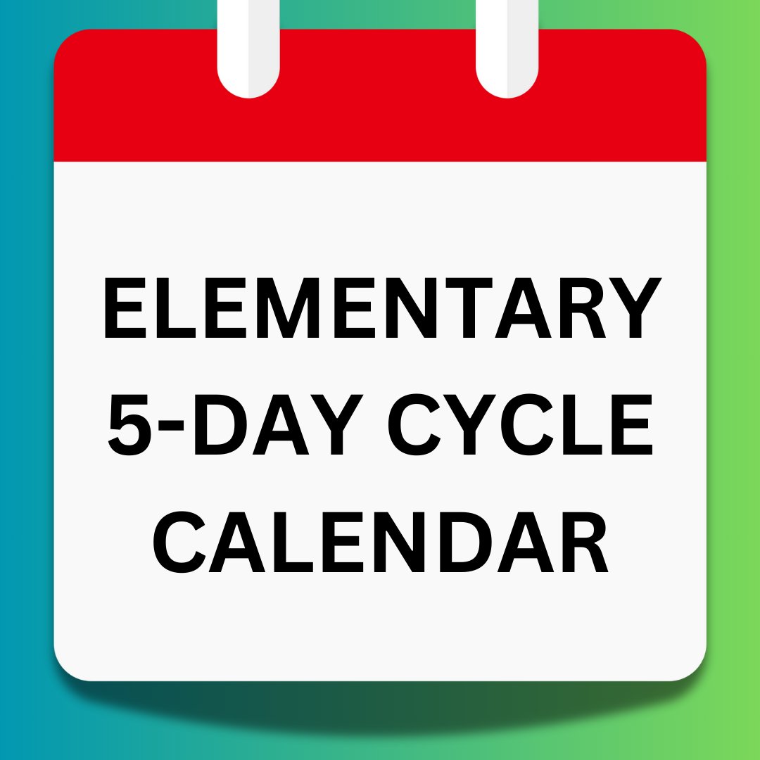 The Elementary 5-Day Cycle full-colour calendar is ready! All elementary families will receive one during the first week of school. If you require additional copies, download yours today! Link: www1.bhncdsb.ca/code/wp-conten…