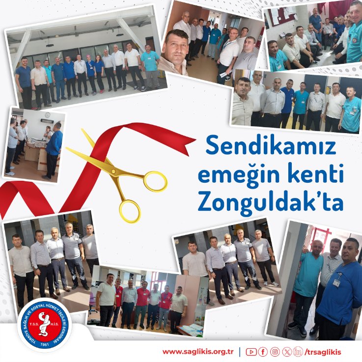 trsaglikis's tweet photo. Sendikamız emeğin kenti Zonguldak’ta 

Örgütlenme atağını sürdüren sendikamız Türkiye’nin dört bir yanında şubeleşme adımlarını da büyütüyor. 7 Ağustos 2024 tarihinde yapılan yönetim kurulu toplantımızda Zonguldak, Düzce, Bolu, Bartın, Karabük il ve ilçelerinin Ankara Şube Başkanlığı’ndan ayrılması oylamaya sunuldu. Yönetim kurulumuz söz konusu illerimizin Ankara şubemizden ayrılmasına oy birliğiyle karar verdi. 

Bu kararla, sendikamız yeniden emeğin kenti Zonguldak’ta şube açacak. Düzce, Bolu, Bartın ve Karabük il ve ilçe şubelerimiz Türkiye Sağlık ve Sosyal Hizmet İşçileri Sendikası Zonguldak Şubesi’ne bağlı olarak faaliyetlerine devam edecek. 

Bu kararın hemen ardından, sendikamız Genel Başkanımız Hakan Toy ve Genel Sekreterimiz Adem Sarıçoban, Zonguldak Bülent Ecevit Üniversitesi Hastanesi’ne ziyarette bulundu. İş yerlerindeki üyelerimizle bir araya gelen sendika yönetimimiz, çalışanların sorunlarını ve taleplerini dinledi. 

Yönetim kurulumuzun Zonguldak Şubesi’nin açılması yönündeki kritik kararı tüm üyelerimize ve teşkilatımıza hayırlı olsun!