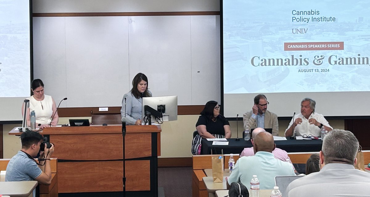 Riana Durrett (@rianadurrett1) on Twitter photo It was a pleasure to welcome gaming and cannabis stakeholders for yesterday's <a href="/CPIatUNLV/">Cannabis Policy Institute</a> and <a href="/UNLVigi/">UNLV IGI</a> "Cannabis & Gaming" event. Thank you to our panel <a href="/tsegerblom/">Tick Segerblom</a>, <a href="/Robert_Hoban/">Robert Hoban</a> & @JRoVegas; researchers Dr. Jeff Marotta & Dr. Marla Royne Stafford; & my co-moderator <a href="/babarbanel/">Brett Abarbanel</a>! It was a pleasure to welcome gaming and cannabis stakeholders for yesterday's <a href="/CPIatUNLV/">Cannabis Policy Institute</a> and <a href="/UNLVigi/">UNLV IGI</a> "Cannabis & Gaming" event. Thank you to our panel <a href="/tsegerblom/">Tick Segerblom</a>, <a href="/Robert_Hoban/">Robert Hoban</a> & @JRoVegas; researchers Dr. Jeff Marotta & Dr. Marla Royne Stafford; & my co-moderator <a href="/babarbanel/">Brett Abarbanel</a>!