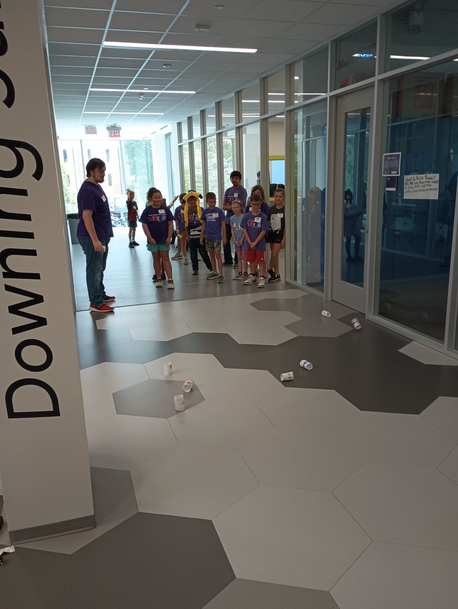 SFASTEMcenter's tweet photo. Little STEM Jacks - Paper Planes
Students learned about the forces involved with flight and what causes them. They then made and decorated their own ring gliders. 
#SFASU #STEM #ColeSTEMBuilding #Aviation #Flight #Engineering #Summercamp https://t.co/NNgYQaGBF3