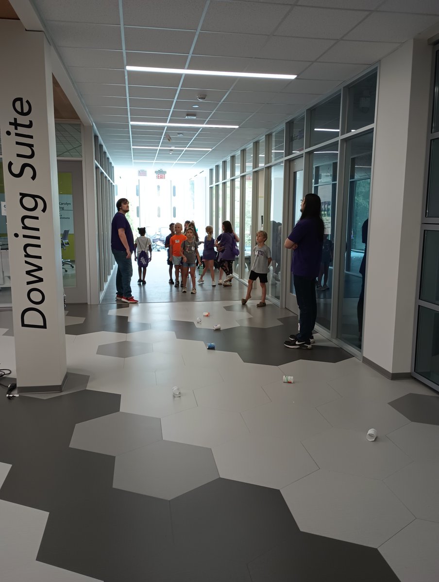 Little STEM Jacks - Paper Planes
Students learned about the forces involved with flight and what causes them. They then made and decorated their own ring gliders. 
#SFASU #STEM #ColeSTEMBuilding #Aviation #Flight #Engineering #Summercamp