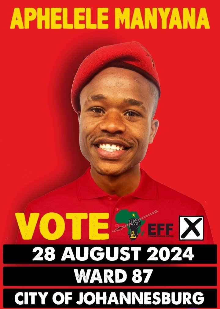 shaun_dlanjwa's tweet photo. Today doing door to door together with @EFFSouthAfrica Councillor Candidate for Ward 87, JHB, young Aphelele Manyana and EFF ground forces. We are fielding women and youth in council,parliament and legislature.The EFF is committed to service delivery #Ward87 #ByElection #VoteEFF https://t.co/Fr91fDYqMz