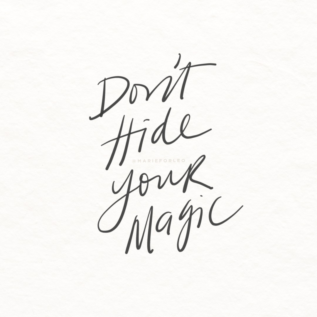 Comment YES below if you needed this reminder today ✨

The magic inside of you is even greater than what you imagine. Don't hide it. 💛