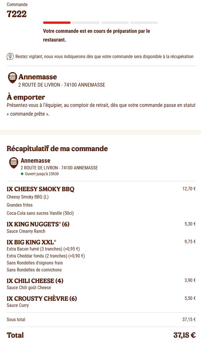 IchigoCosplay's tweet photo. Mais on n'aura mangé que pour 37.15-9.75 = 27.4€

Ci joint le recap de commande. Que me proposez-vous comme solution ? Un coupon réduc de 10€, Un remboursement partiel de ma commande ?
Mon burger livré chez moi ? En plus j'ai la dalle, je suis legit "hangry". https://t.co/eYoA2Nqg2e