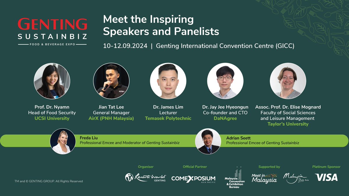 GottenReview's tweet photo. Revolutionizing the food industry! 💥 Join us at the Genting SustainBiz F&amp;B Expo on Sept 10-12. Discover groundbreaking sustainable solutions, taste amazing food, and be part of the change. #GentingSustainBiz #SustainableFood #Expo #FoodInnovation https://t.co/u6iW2O6d2C