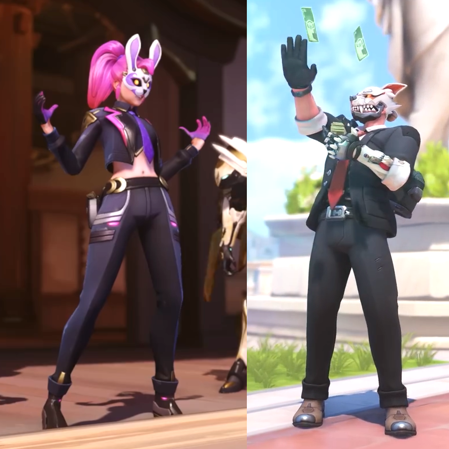 masteriangamer's tweet photo. The heist skins really do be the surprise carry of Season 12, huh #Overwatch2 https://t.co/qioLhKsYPX