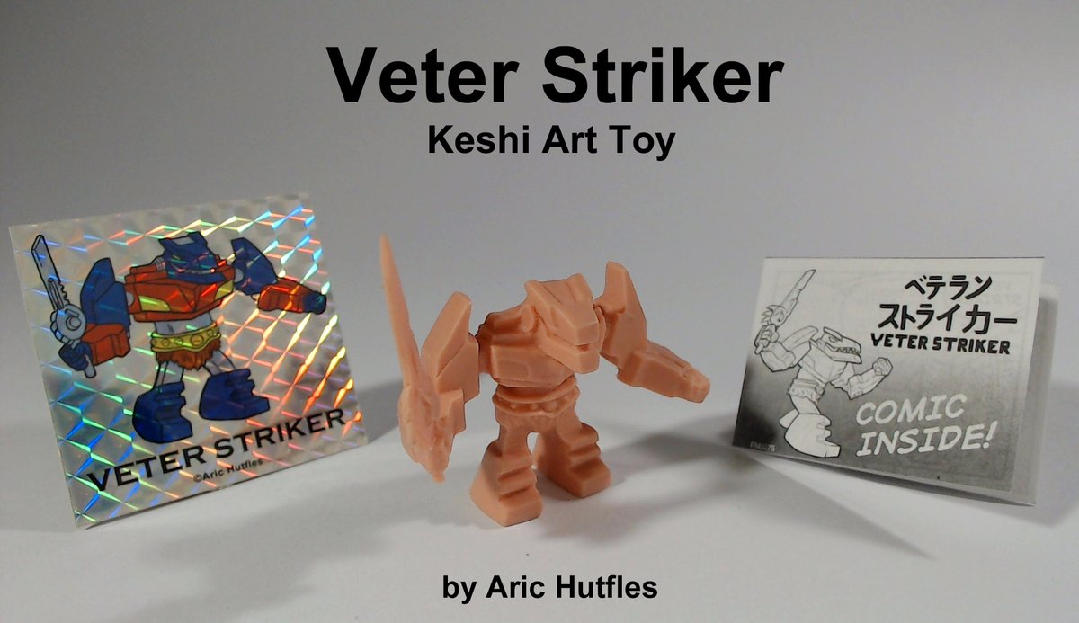 AricHutfles's tweet image. VETER STRIKER, an original art toy made by me!
You get:
• Veter Striker Figure
• Veter Prismatic Character Sticker
• Comic Strip
• Collector Friendly Reclosable Packaging
Check it out here! arichutfles.bigcartel.com