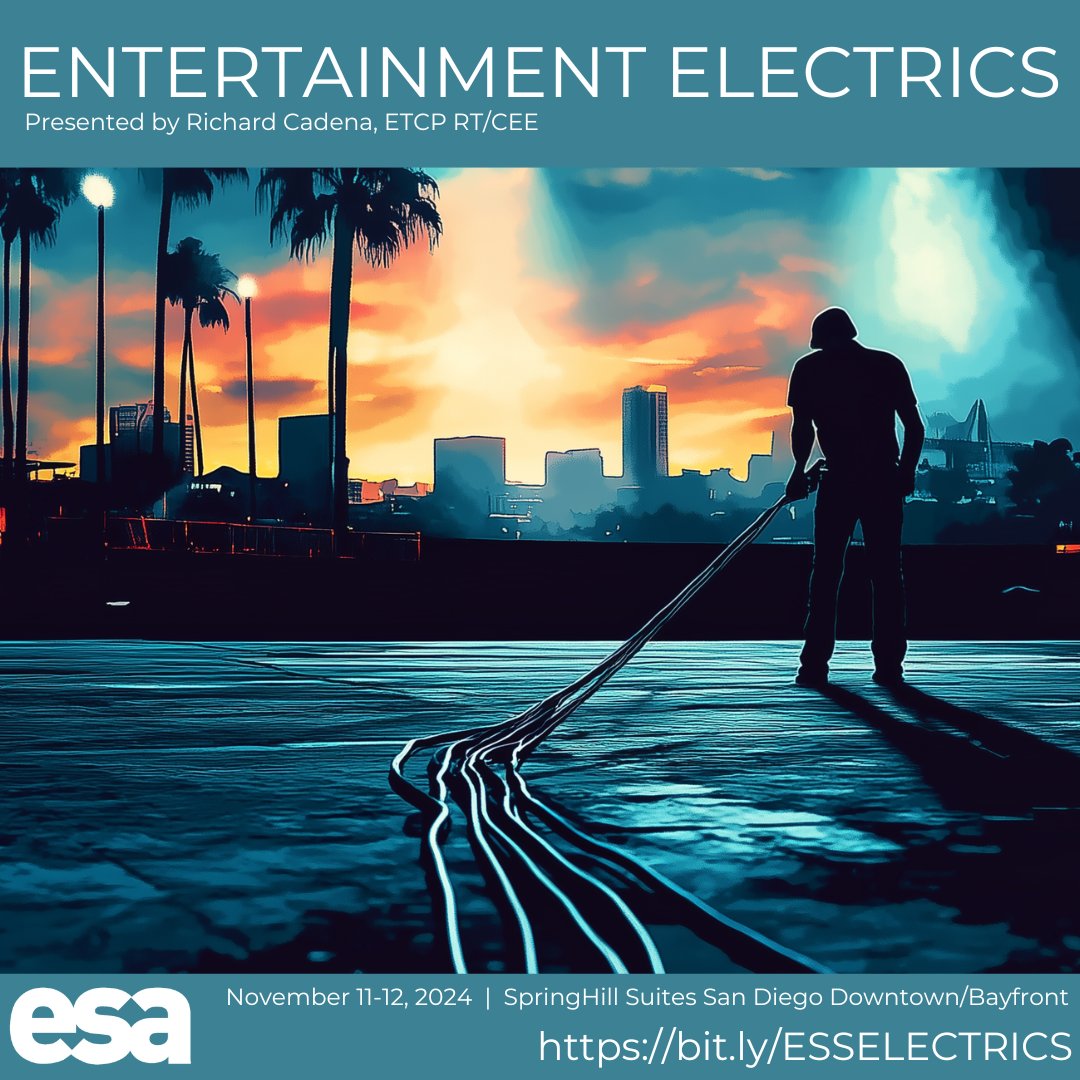 Event Safety Alliance (@eventsafety4all) on Twitter photo Heads up!  Our good friend Richard Cadena will be delivering another one of his excellent Entertainment Electrics courses prior to this year's Event Safety Summit! Info & registration link at eventsafetyalliance.org
#eventsafety #eventprofs #electrics #eventsafetysummit Heads up!  Our good friend Richard Cadena will be delivering another one of his excellent Entertainment Electrics courses prior to this year's Event Safety Summit! Info & registration link at eventsafetyalliance.org
#eventsafety #eventprofs #electrics #eventsafetysummit