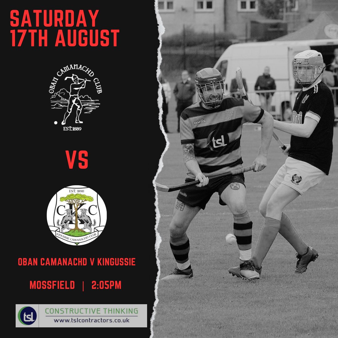 MACAULAY CUP FINAL 🏆🏆

🆚 <a href="/KCamanachd/">Kingussie Camanachd</a> 
🏆 Premiership
⌚ 2:05pm
🏟️ Mossfield

📸 Stewart Inglis Photography
🏃🏽‍♂️Daniel Cameron

Sponsored by: <a href="/TSL_Ltd/">TSL</a> 🟢🔵

<a href="/camanachd/">Shinty</a> | @ShintyCentral 

#WeAreTheObanCamanachd🔴⚫️