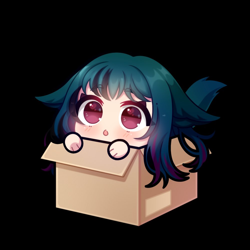 look at this absolute cutie <a href="/xillball/">xillball ◇🎧</a> commissioned for me from <a href="/llevll27/">llevll | Emote & YCH Artist 🌸</a> 🥺🥺 my baby is such an adorable fox in a box 💜