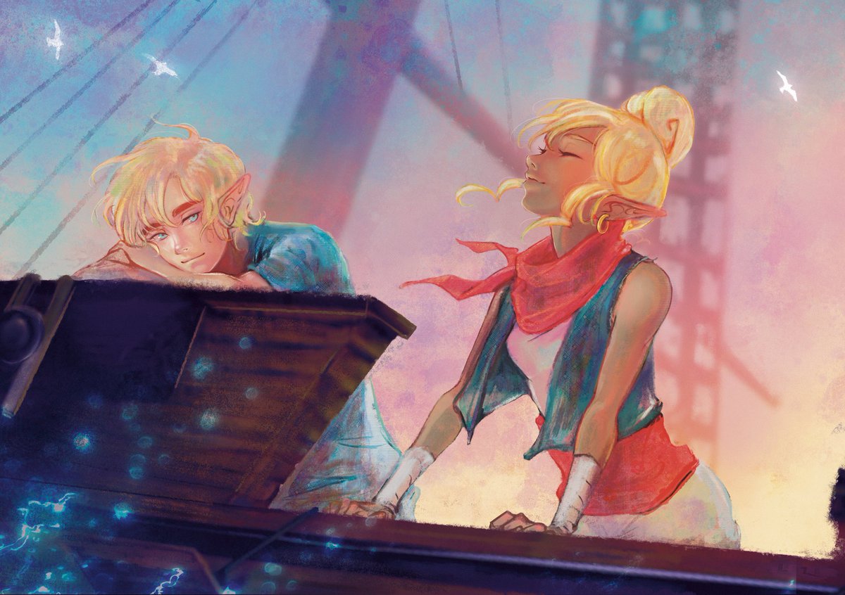 thismousedraws's tweet photo. The spread I did for Across Time! Delivering some #telink for y’all! 😌✨🌊🏴‍☠️

Such a beautiful gift to the Zelda Community! Go check out @zlacrosstime for a thick digital zine full to the brim with amazing creators! https://t.co/Ch3EtnbWIV