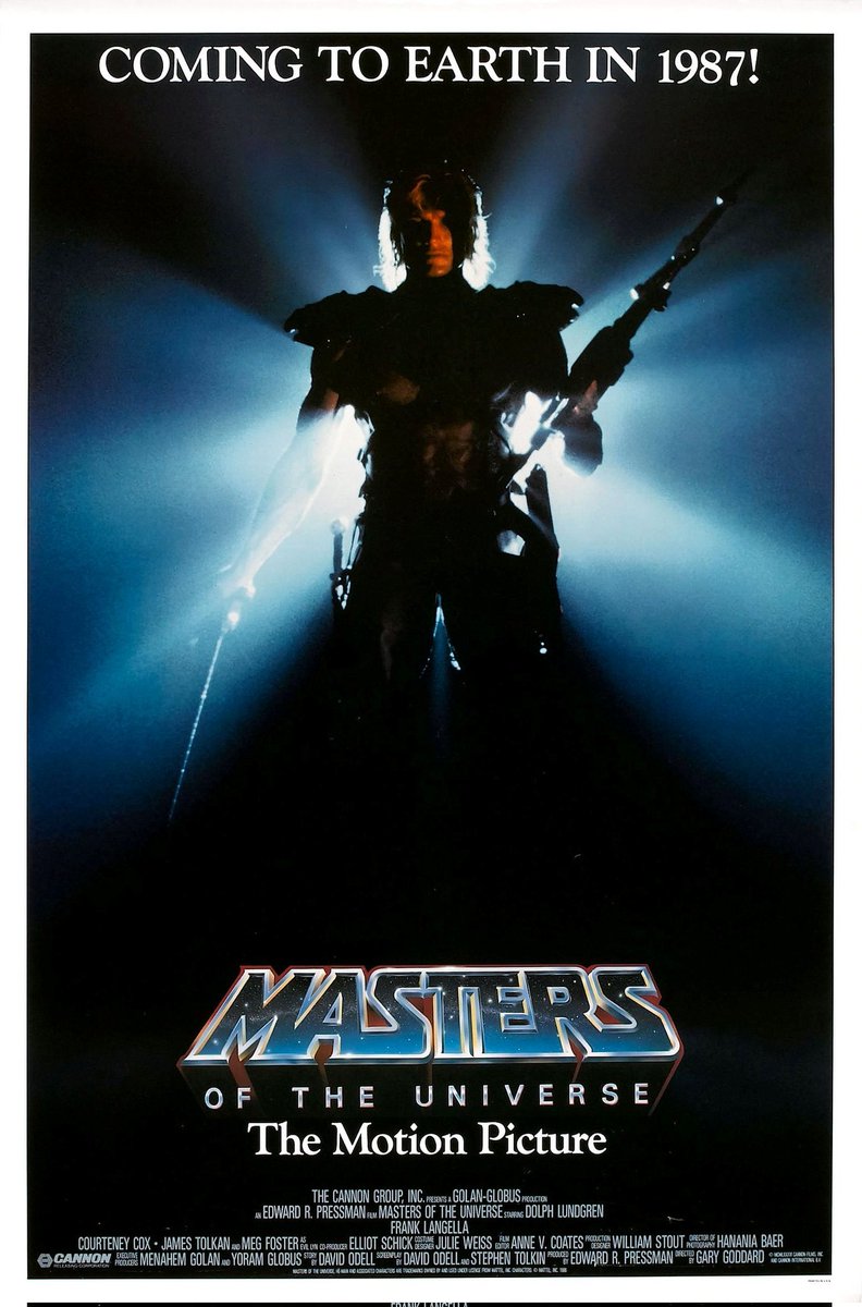 timberthehutt's tweet photo. Masters of the Universe (1987)
Theatrical One Sheet
From Cannon Films
#MoviePoster #MovieNight
#HeMan #Greyskull #80s
#80smovies #Schlock #SciFi
#sciencefantasy #sciencefiction https://t.co/oo0nV7i4N8