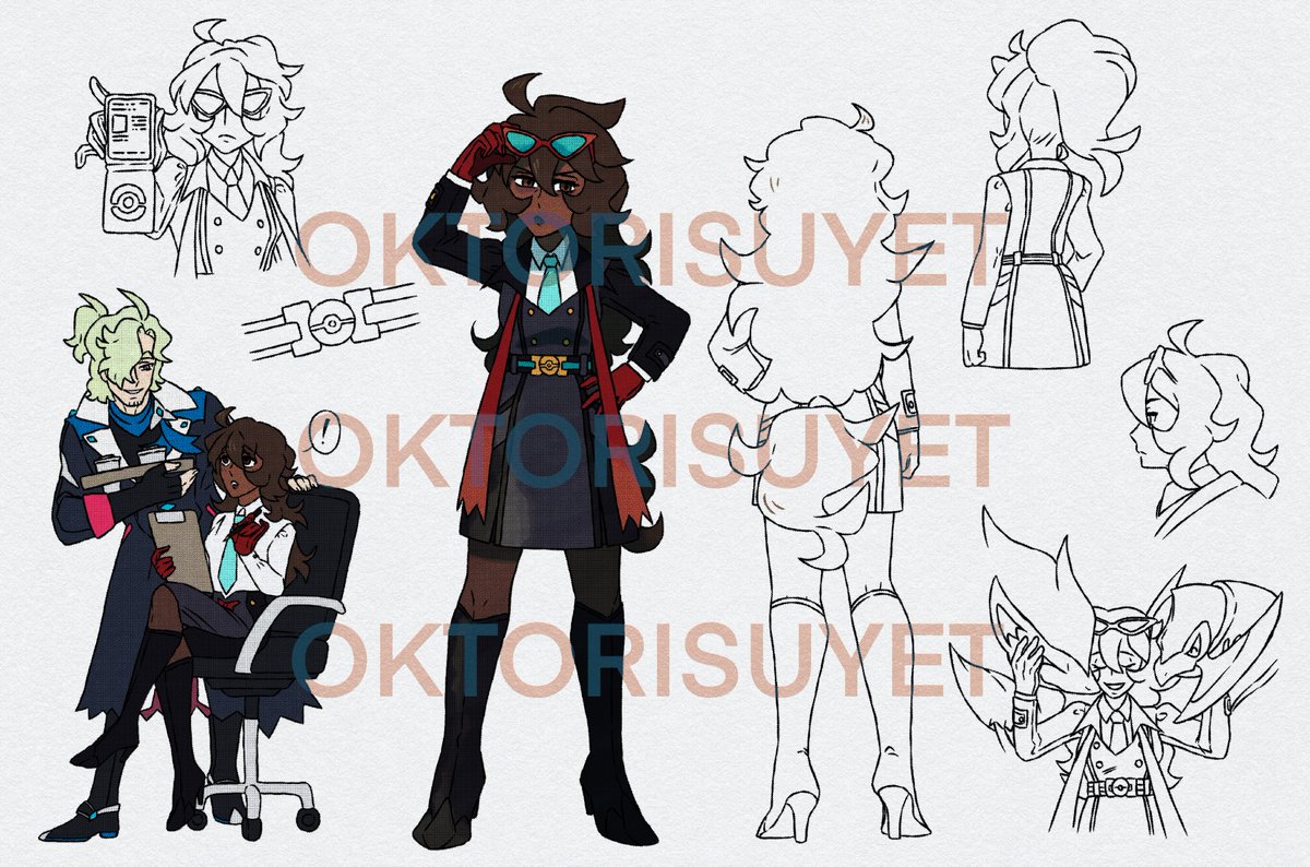 concept art for <a href="/agentnines/">˗ˏˋ juno ♡ ˎˊ˗</a> , of their pokemon OC Juno!!