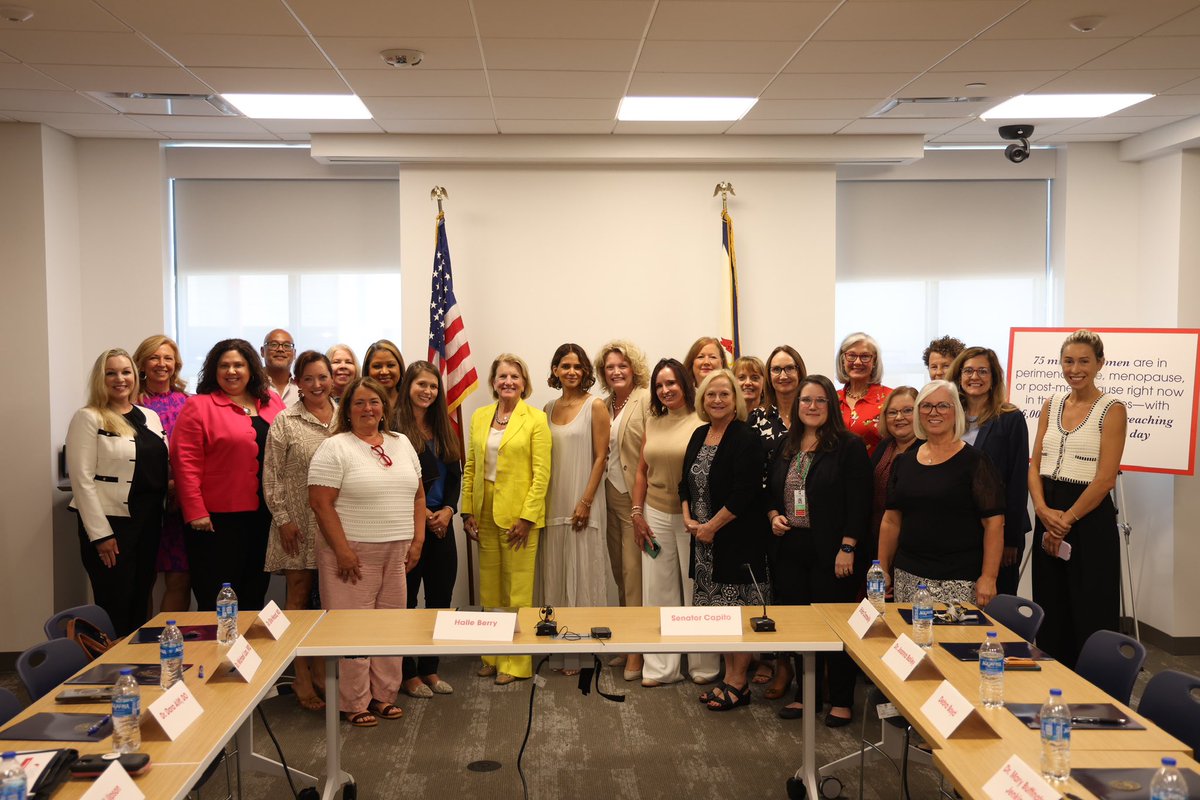 Menopause can impact every aspect of a woman’s life and for too long, it has only been whispered about among our friends and health care providers. I’m thrilled to have <a href="/halleberry/">Halle Berry</a> join me in WV to discuss this important issue that she has so fiercely advocated for. 

Her voice,