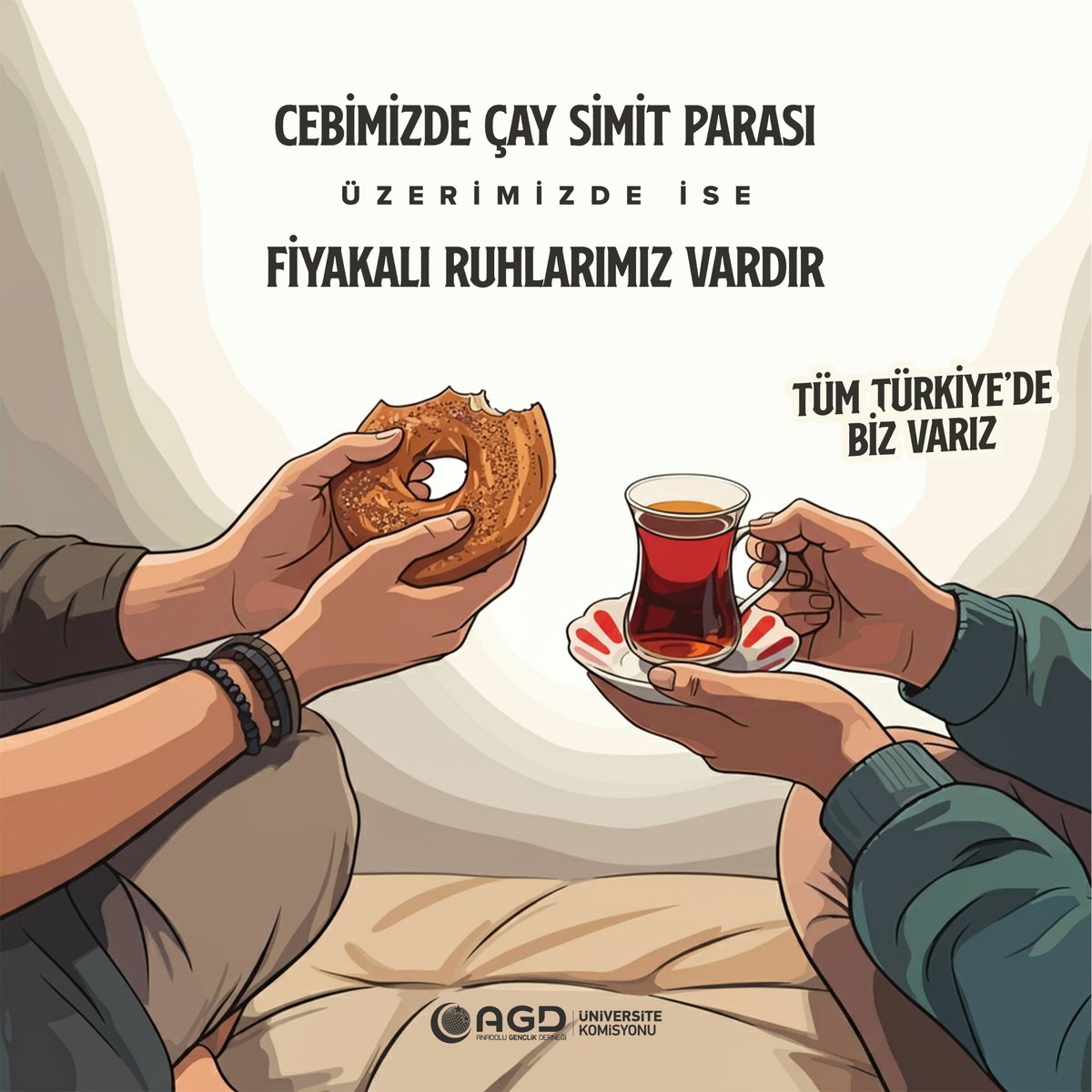 Cebimizde çay, simit parası; üzerimizde ise fiyakalı ruhlarımız vardır.

#TümTürkiyedeBizVarız
#TercihimAGD
#YKS2024