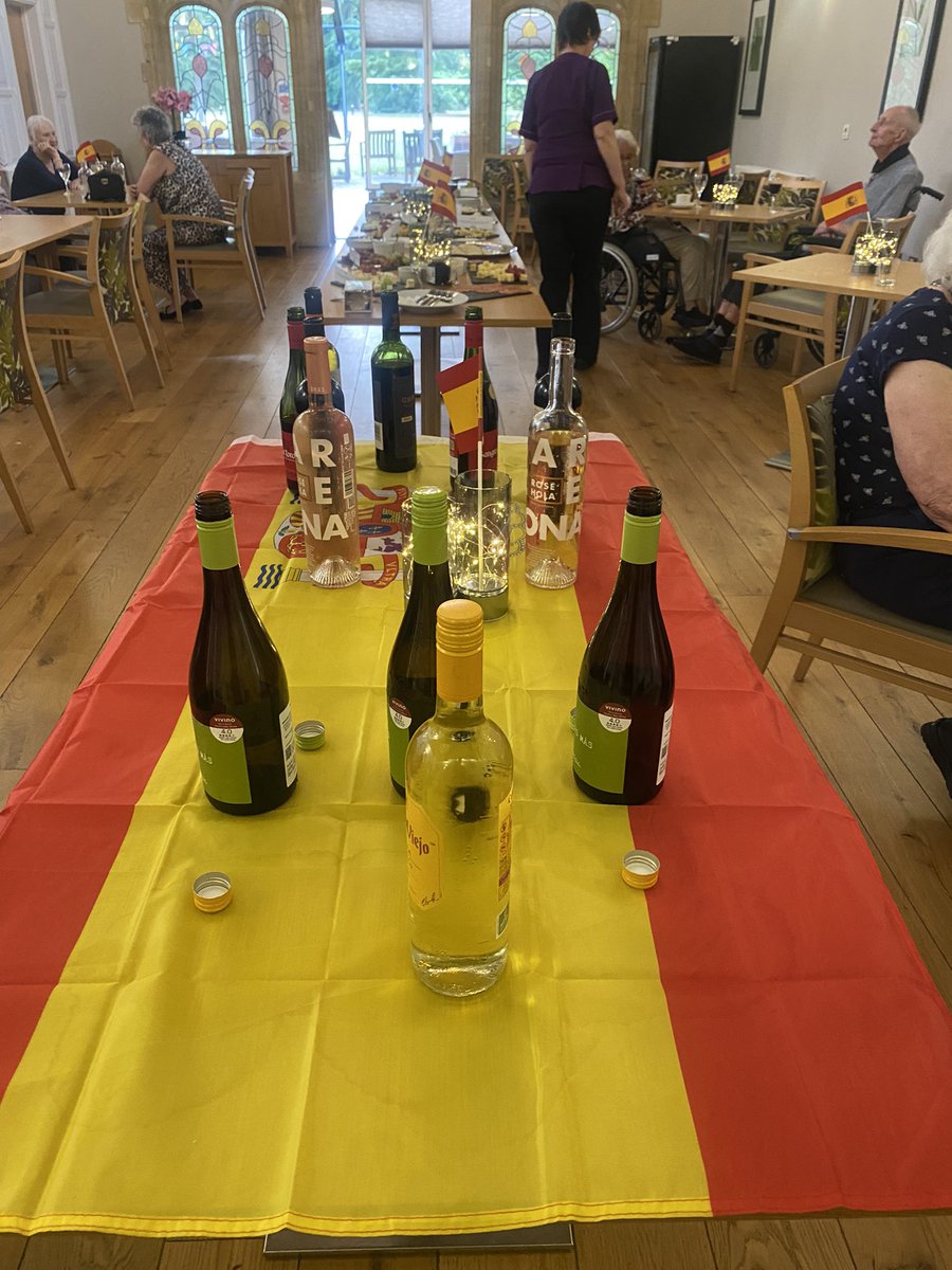 Cheese &amp; wine night #Spanish #CheeseWine great evening with residents &amp; families #WestHall