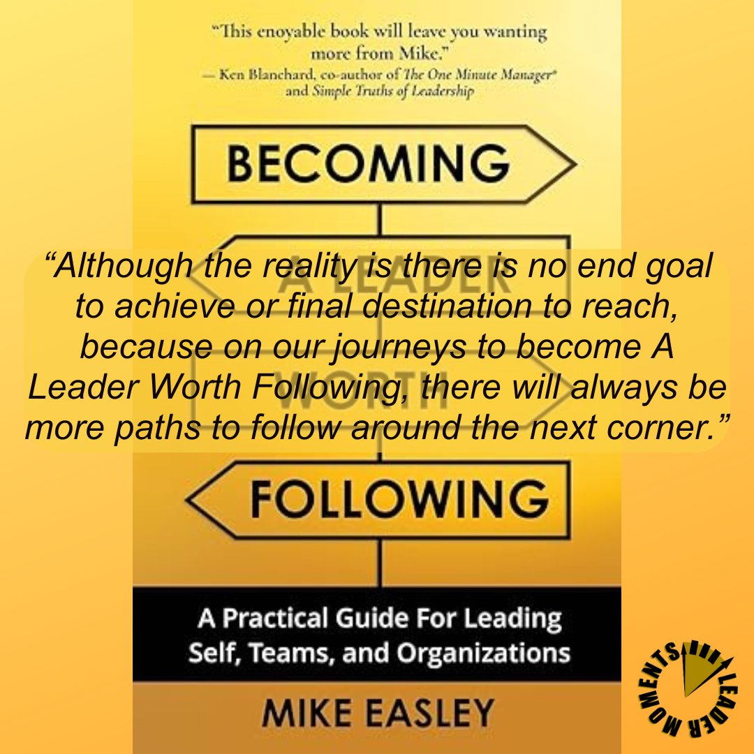 LeaderMoments's tweet photo. Leadership isn't a destination or an end goal. Leaders continue to learn. New book by Mike Easley coming out Sept 12th.

https://t.co/17Vyzm4IX1

#leadership #learning #becomingaleaderworthfollowing #leaderworthfollowing https://t.co/QSO7cU0L62