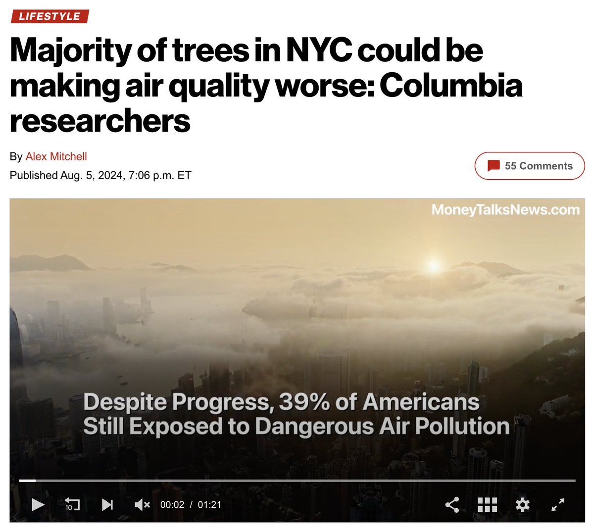 Nature Conservancy NY (@nature_ny) on Twitter photo Oof! We hate seeing the work of our colleagues at <a href="/columbiaclimate/">Columbia Climate School</a> so misconstrued.
It’s not trees polluting the air – it’s exhaust from cars!
To get the real story, check out the news from Columbia Climate School here: news.climate.columbia.edu/2024/08/05/pla… Oof! We hate seeing the work of our colleagues at <a href="/columbiaclimate/">Columbia Climate School</a> so misconstrued.
It’s not trees polluting the air – it’s exhaust from cars!
To get the real story, check out the news from Columbia Climate School here: news.climate.columbia.edu/2024/08/05/pla…