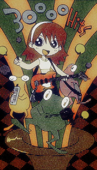 カンブリア紀の絵。1枚目は学生時代に描いてたラブコメのカバー(コピー誌で単行本化してた)。切り絵。 