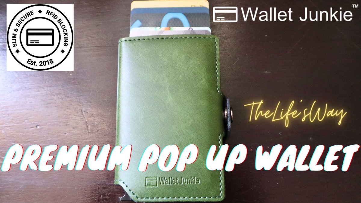 TheLifesWay's tweet photo. Wallet Junkie Premium Pop Up Wallet -Army Green for ZAR 619 #walletjunkie #wallets #menswallet #compactwallet #edcwallet #rfidwallet #cardholder #leather #TheLifesWay #Blogger #Youtuber #Johannesburg #SouthAfrica Link to video - https://t.co/cWoQeVBm4w https://t.co/AMLf2ng9eb
