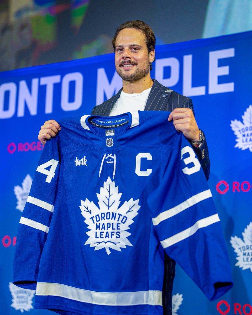 The first American-born captain of the Toronto Maple Leafs!

Congratulations, Auston!

(📸 <a href="/MapleLeafs/">Toronto Maple Leafs</a>)